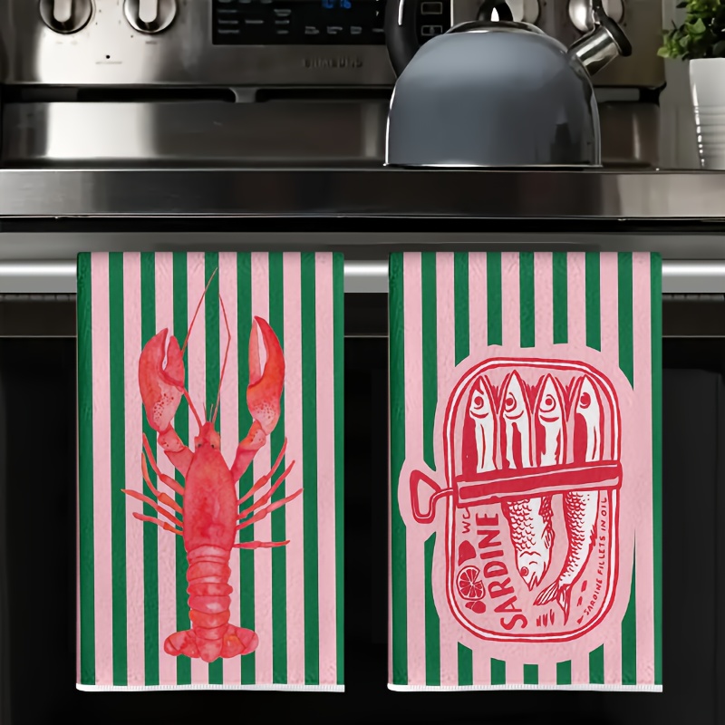 2Pcs, American Retro Striped S - Home Cooking Cookbook ulasan dan harga