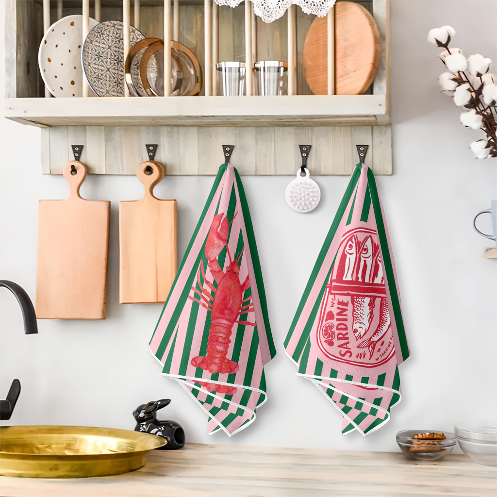 2Pcs, American Retro Striped S - Home Cooking Cookbook ulasan dan harga